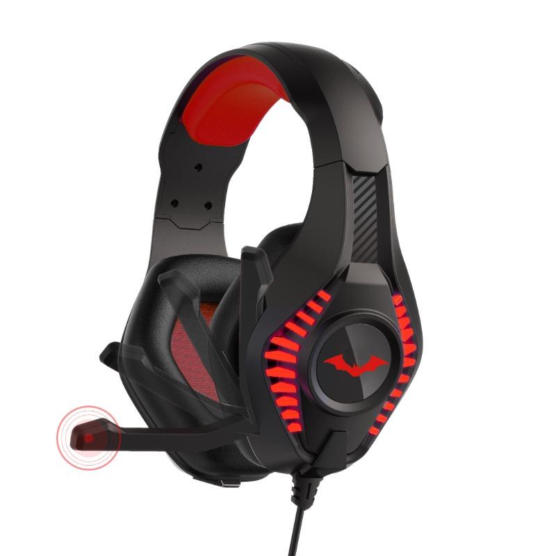 Batman Pro G5 Gaming Headphones Black Red