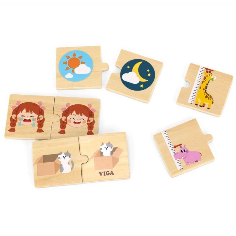 VIGA Opposites Puzzle Set
