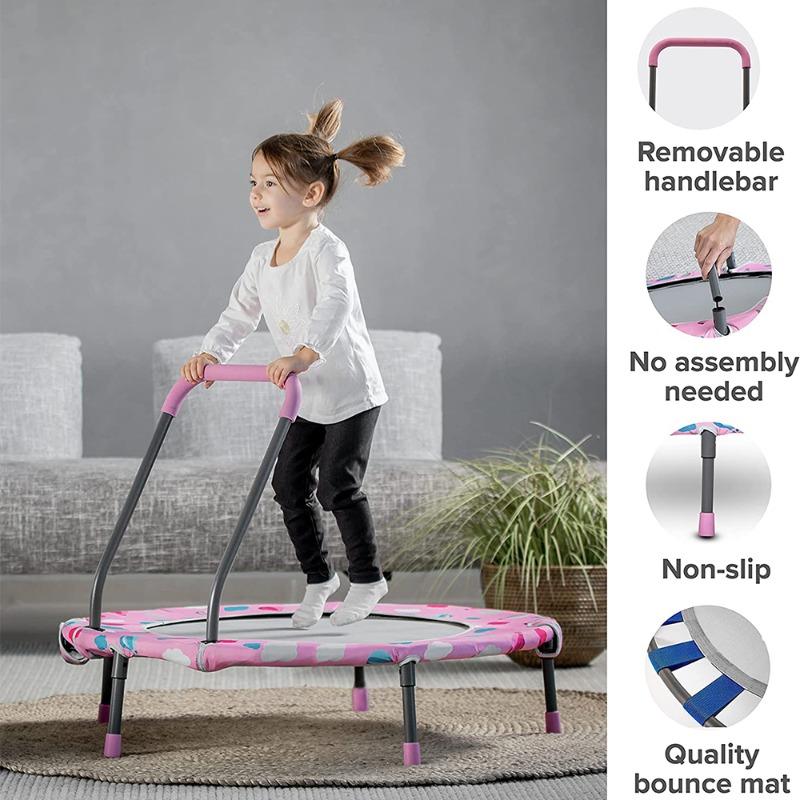 سمارترايك - ترامبولين ومجموعة أنشطة 3 في 1 لون وردي