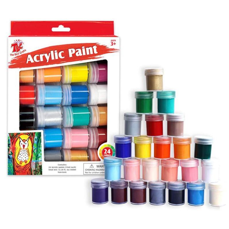 TBC Acrylic Paint Set Basic Color - 24 Colors