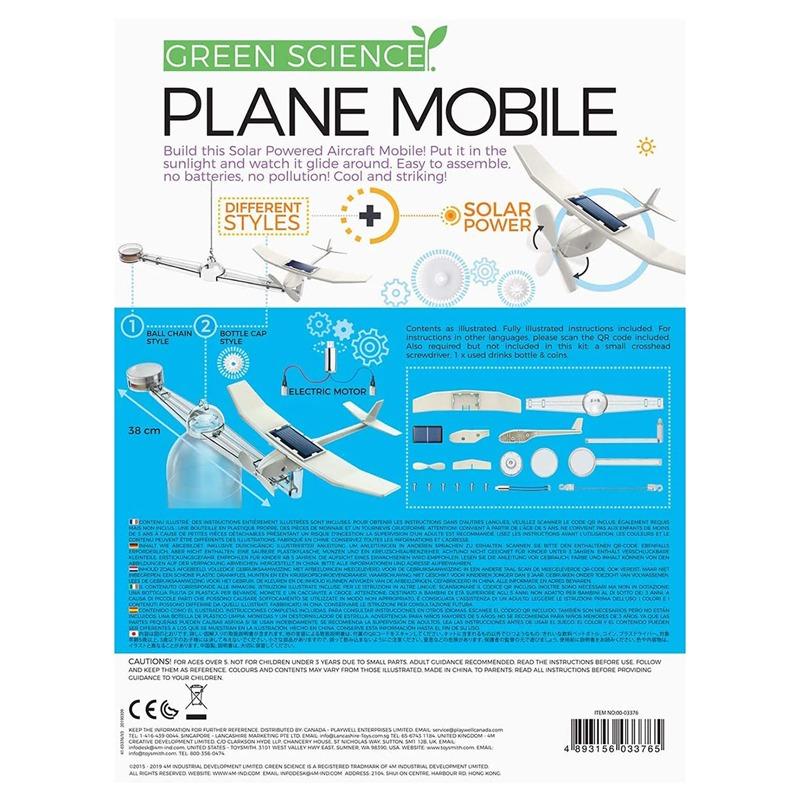 4M Green Science Solar Plane Mobile Kit