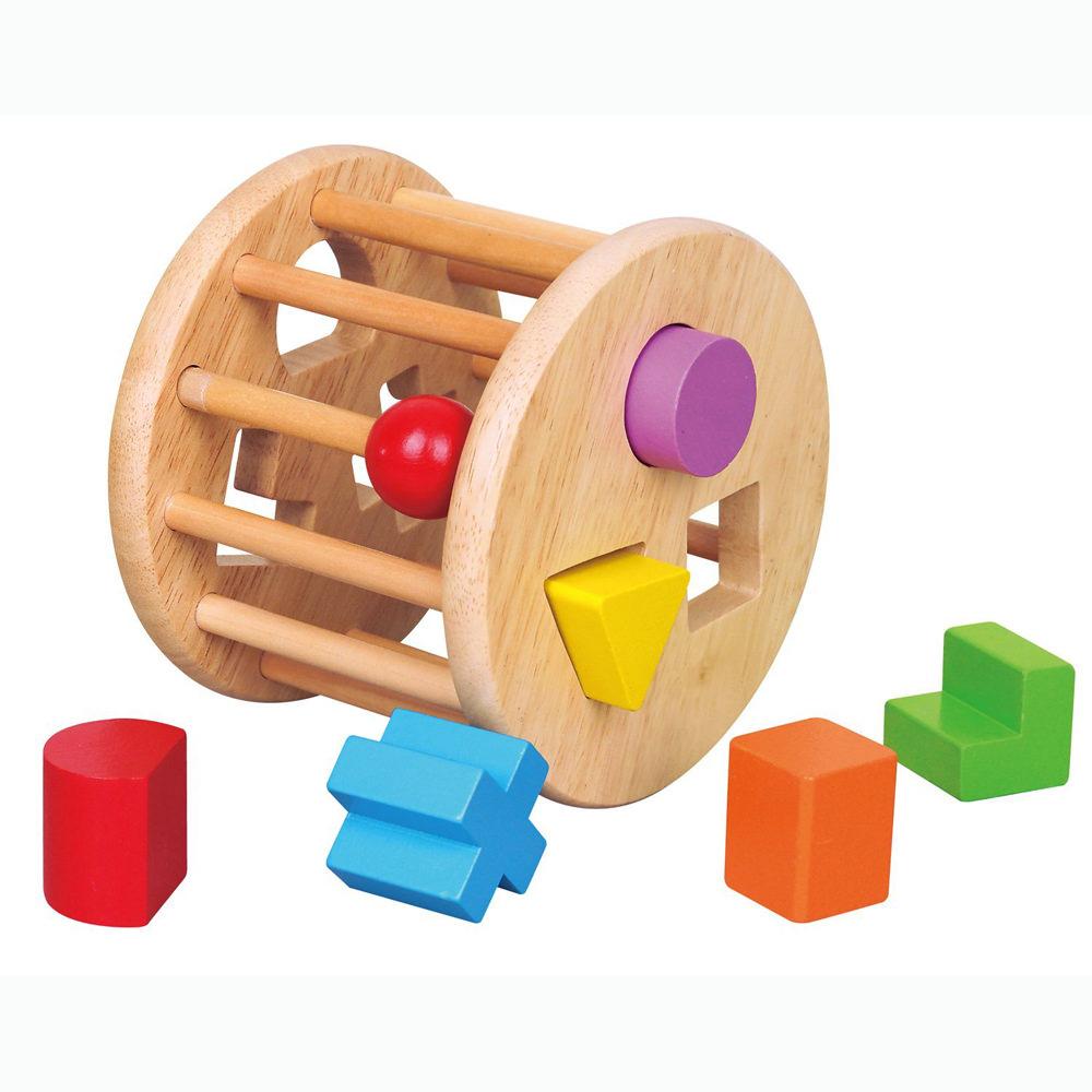 VIGA Wooden Shape Sorting Wheel