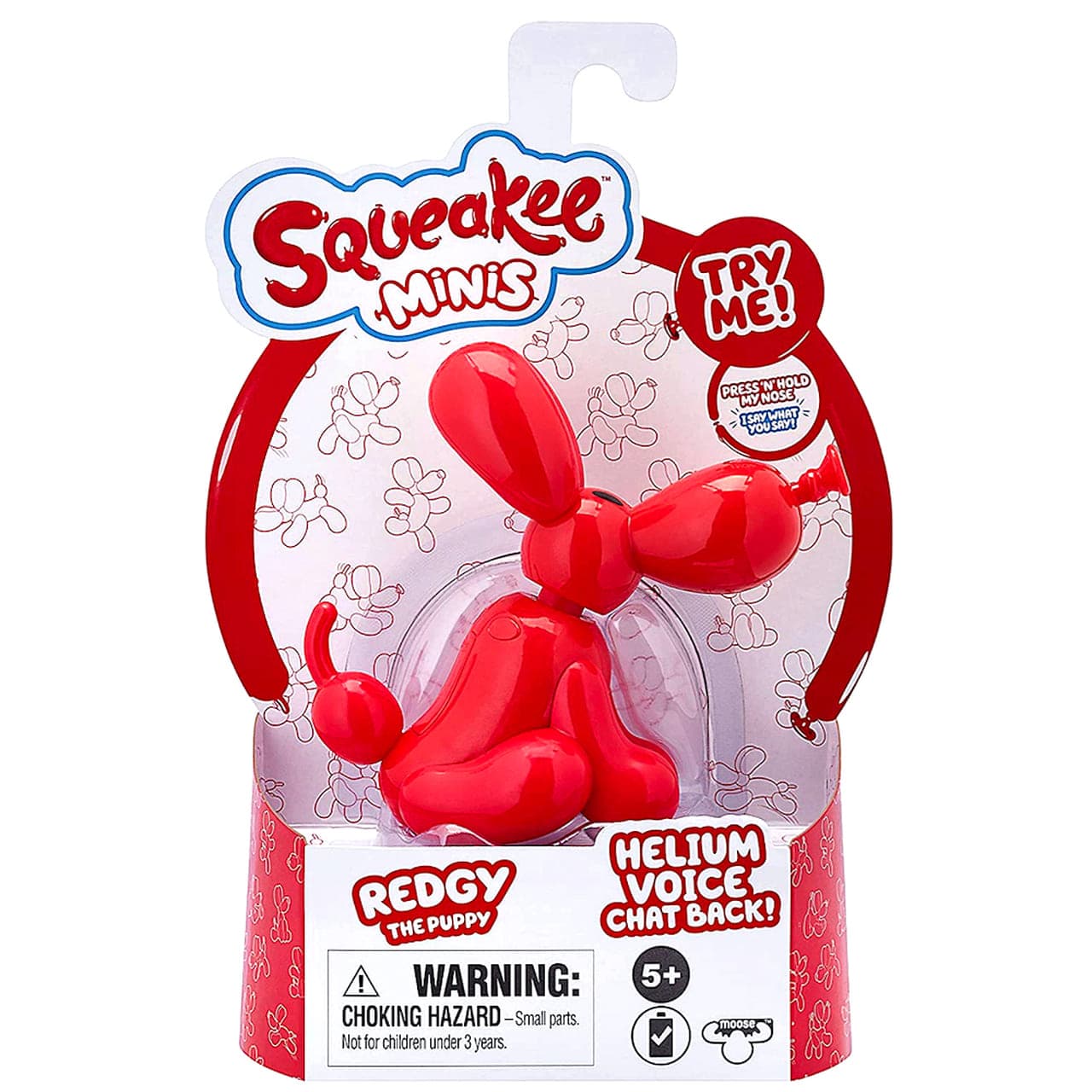 Squeakee Minis Redgy Puppy Red