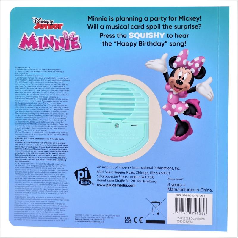 Disney Junior Minnie Mouse Happy Birthday Surprise Sound Book