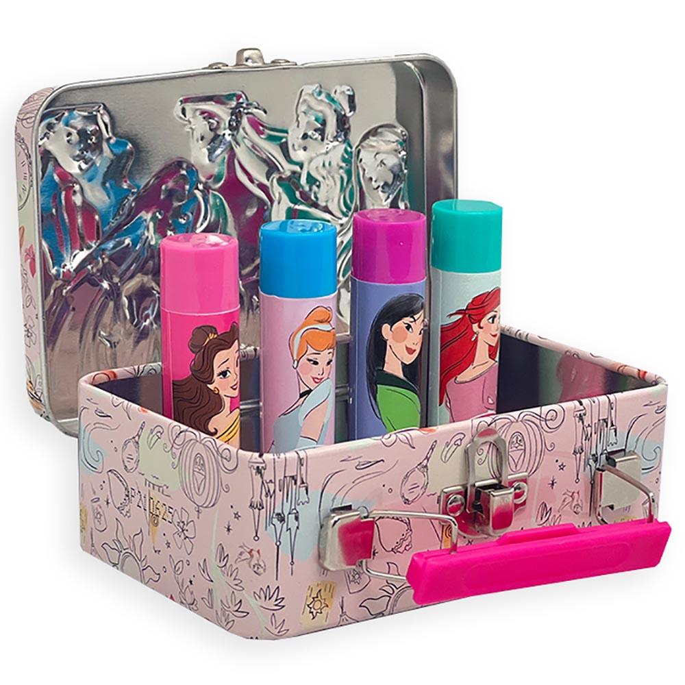 Townley Girl Disney Princess Swirl Lip Balm With Tin Makeup - Pack Of 4