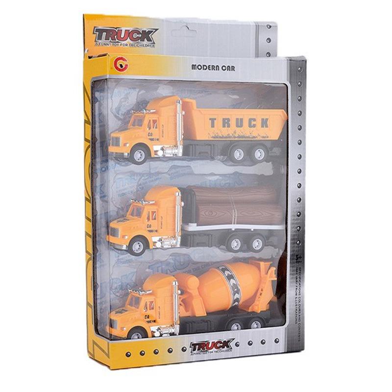 مجموعة لعب شاحنة البناء - لون أصفر