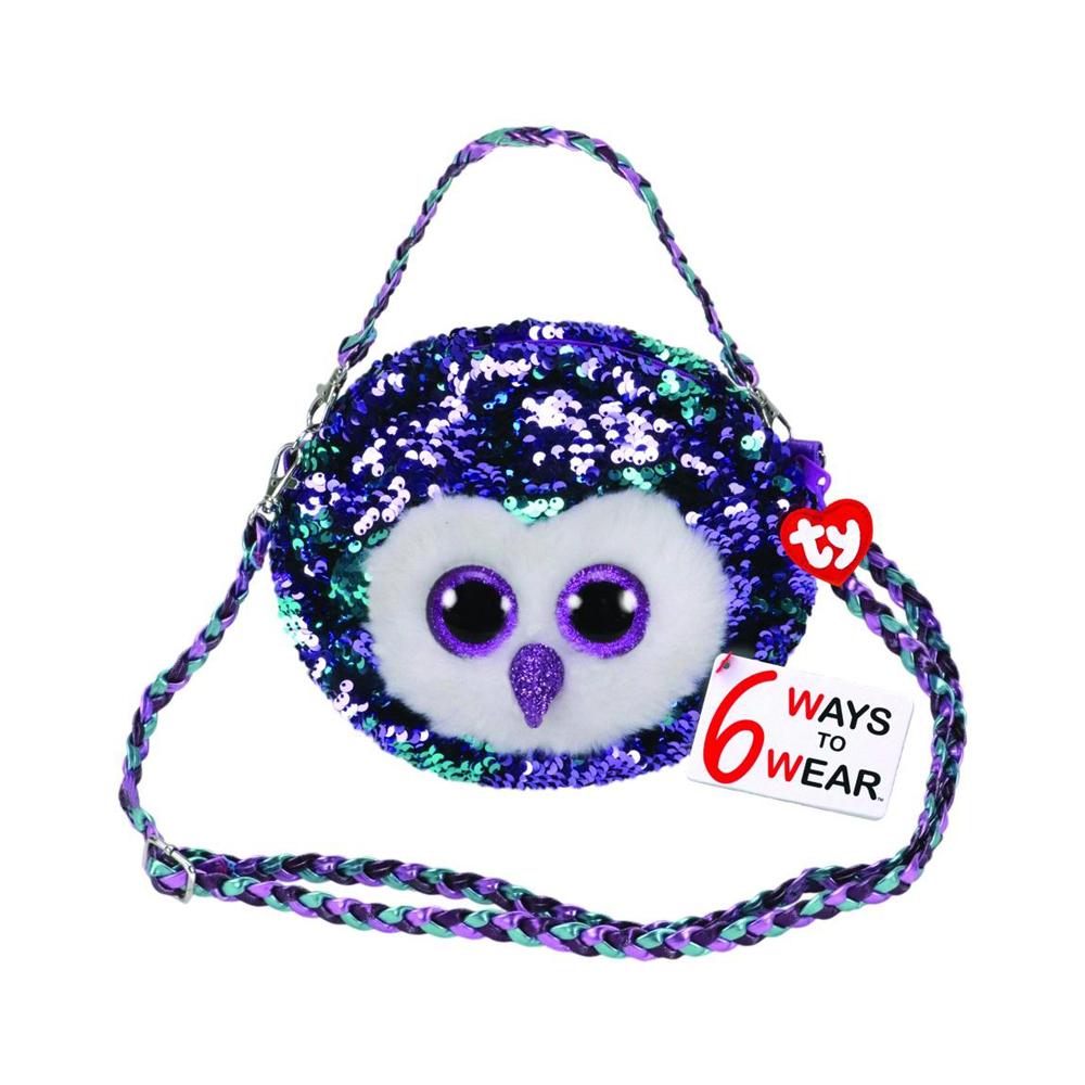 Fashion Flippy Owl MoonLight Sequin Purse