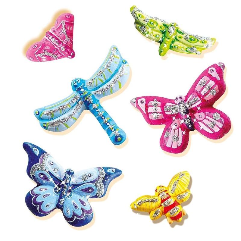 SES Creative Children's Butterfly Glitter Casting And Painting Set