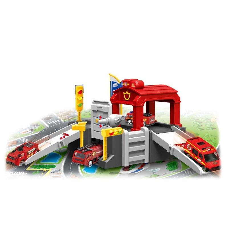 مجموعة مواقف سيارات محطة الإطفاء