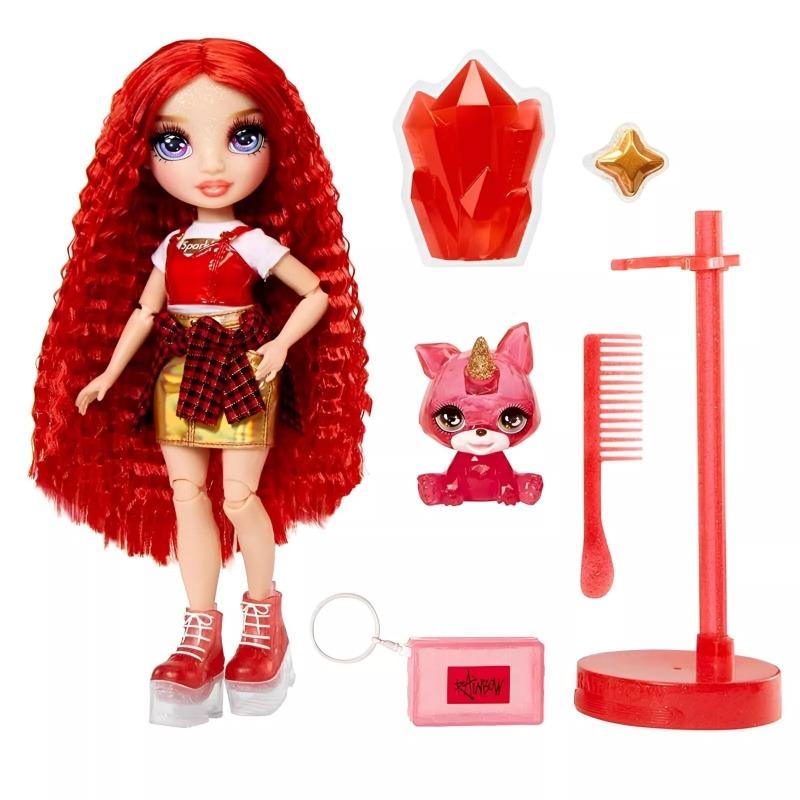 رينبو هاي - دمية روبي الكلاسيكية مع السلايم لون احمر