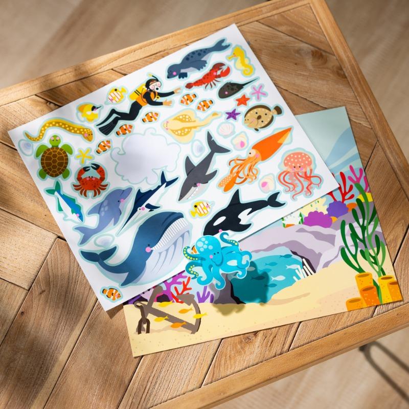 Melissa and Doug Reusable Sticker Pad: Habitats 150 Reusable Stickers