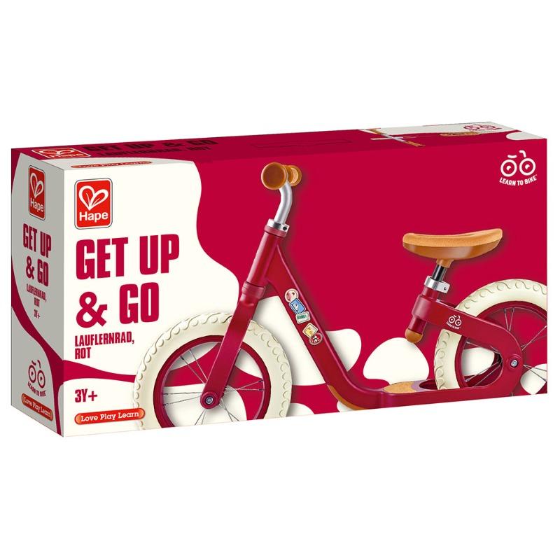Hape Get Up And Go Lightweight Balance Bike - Red