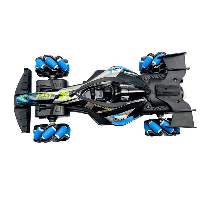 سيارة سباق RC دريفت بحركة جانبية مع تأثير الدخان مقياس 1:16 2.4G قابلة للشحن ألوان متعددة