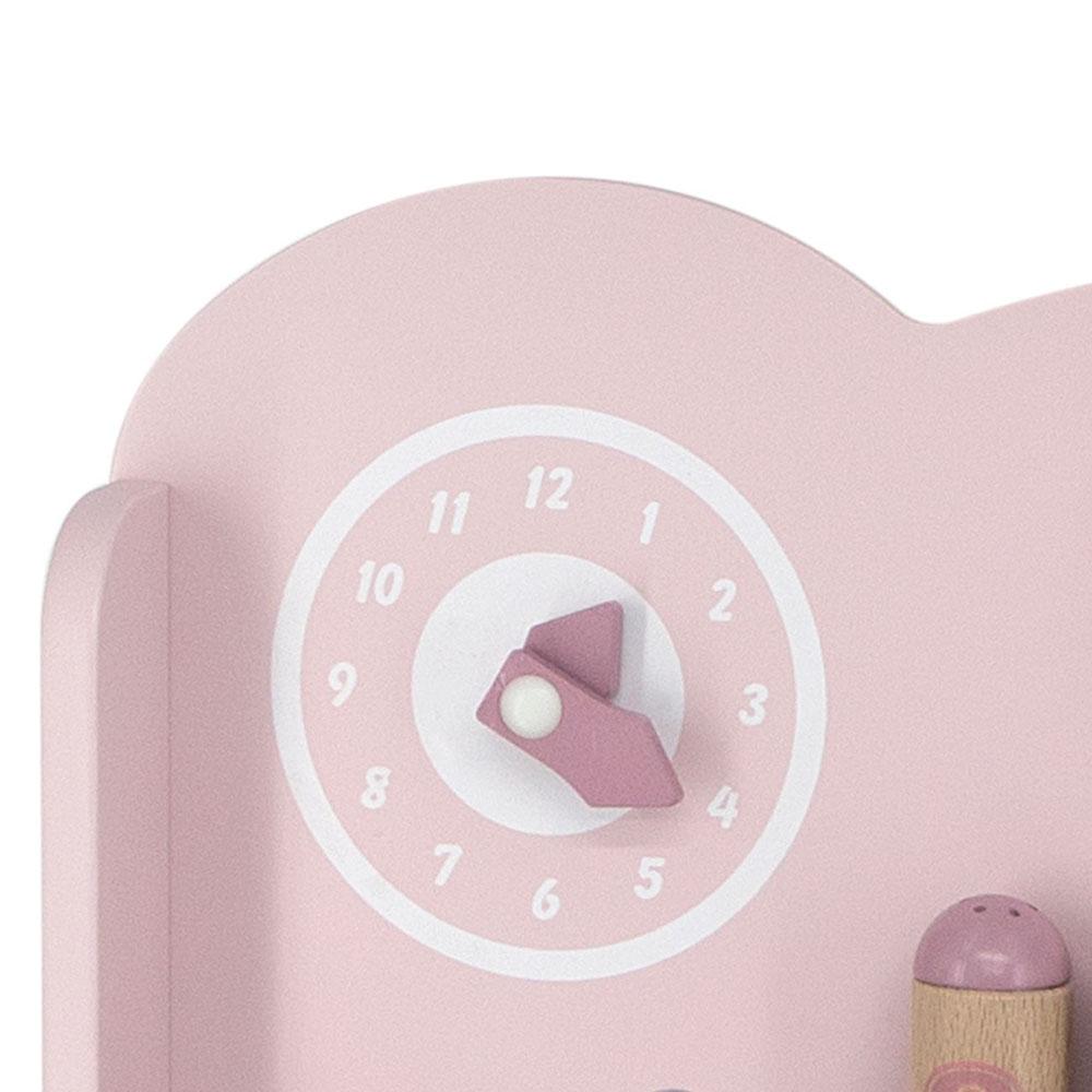 Viga Pink Wooden Kitchen with Accessories
