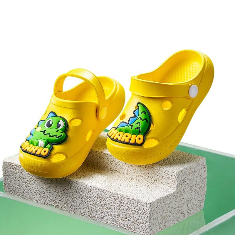 Cheerful Mario Kids Dinosaur Drop Plastic Sandals
