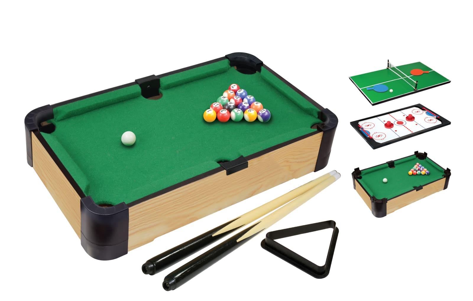 Merchant Ambassador 3 In 1 Tabletop Hockey And Ping Pong And Pool