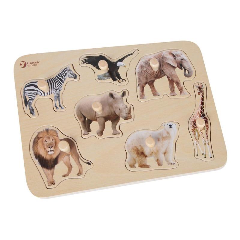 Classic World Safari Puzzle Wooden Toy