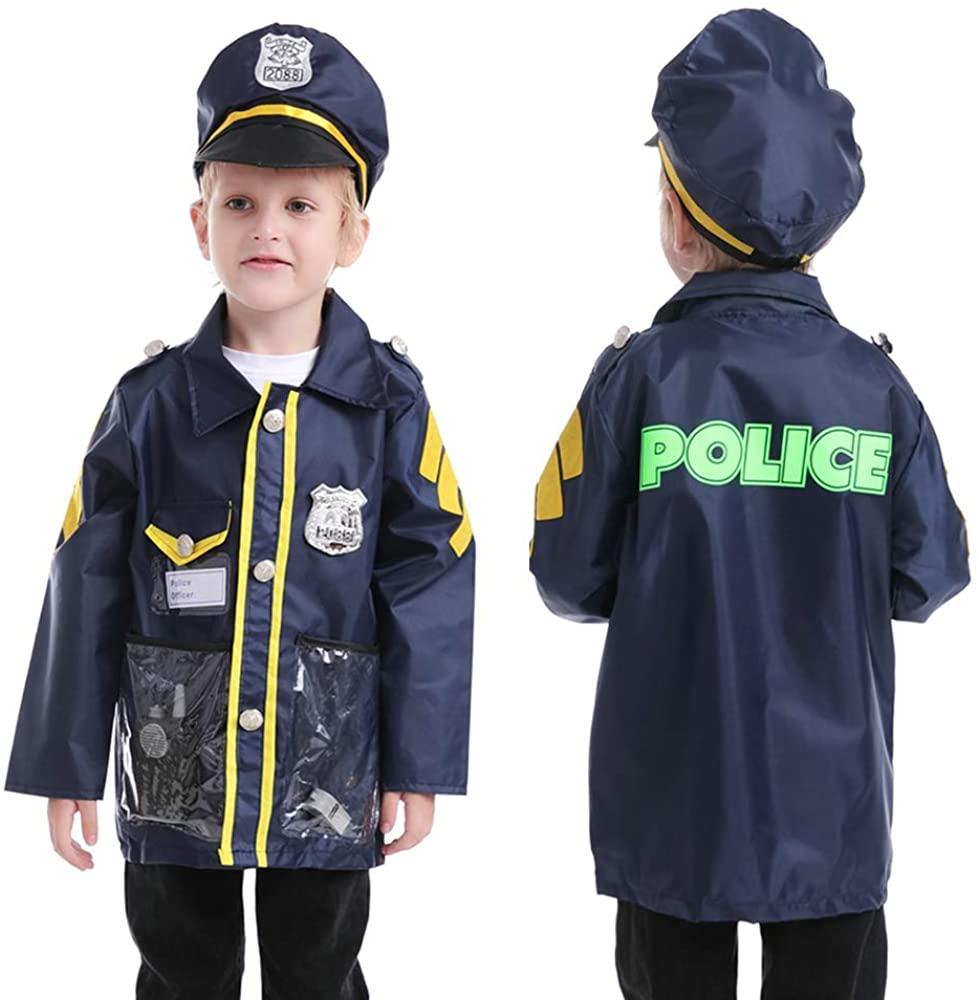 Police Officer Costume For Kids - One Size 3 - 8yrs