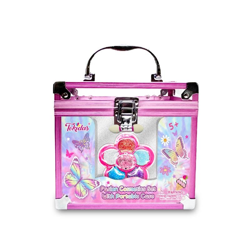 طقم تجميل الموضة مع حقيبة محمولة