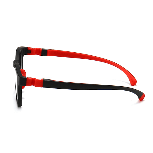 Dollger - Kids Anti Blue Light Blocking Glass - Black / Red
