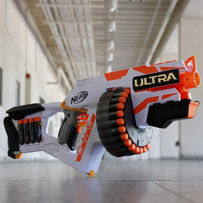 Buy 1 Get 1 Free Nerf Ultra One Motorized Blaster - 25 Ultra Darts + N-Strike Mega Bulldog Toy