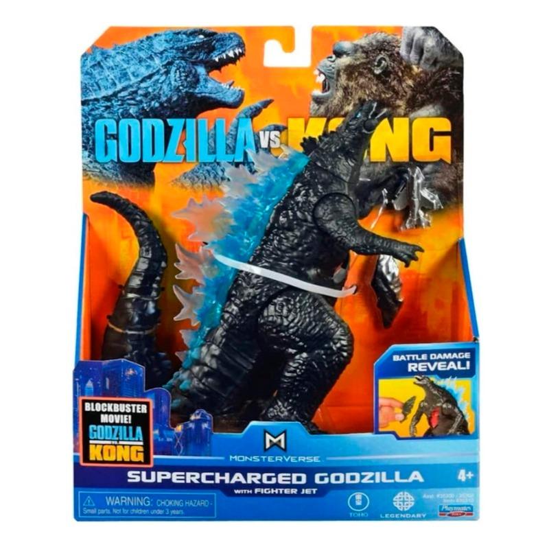 Godzilla Vs Kong Monsterverse Supercharged Godzilla with Fighter Jet