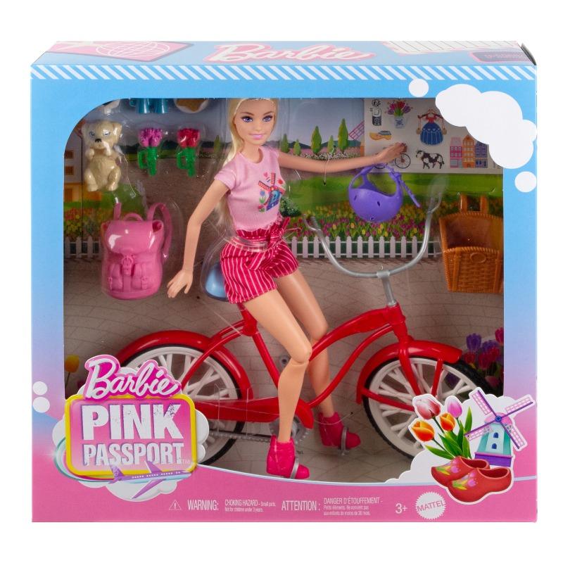 Barbie Barbie Pink Passport Holland Set with Bike