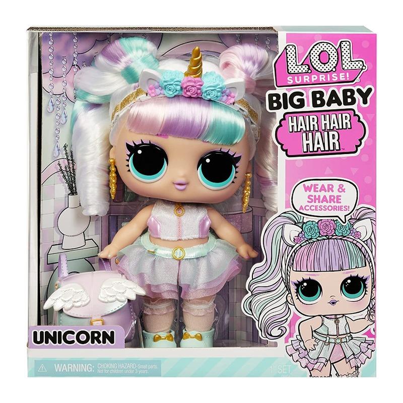 L.O.L. Surprise Big Baby Hair Hair Hair Doll - Unicorn