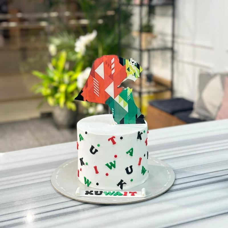 Kuwait Letters Cake