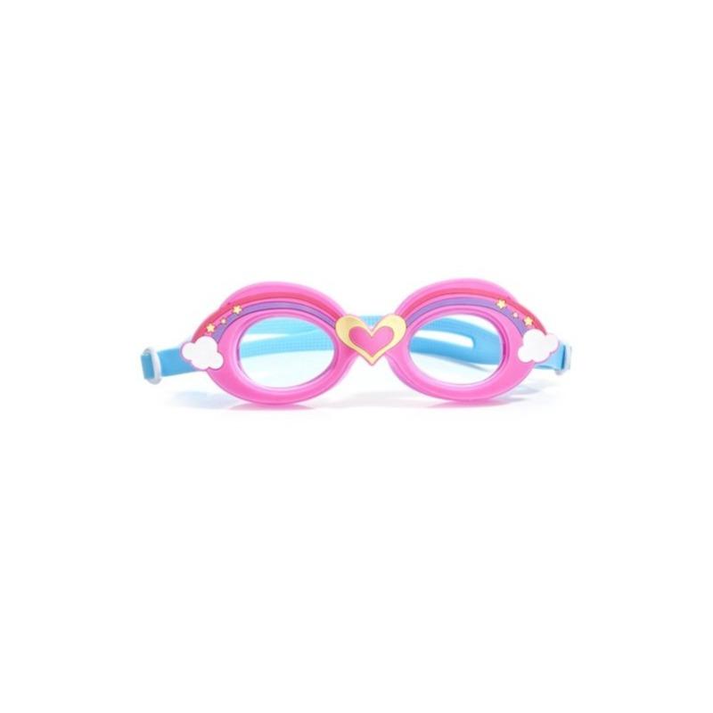 Hearts And Rainbows Pink Swim Goggles