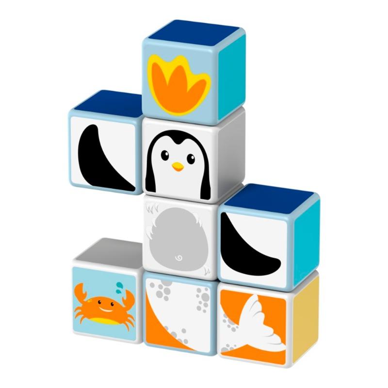 جيوماج ماجيكيوب – حيوانات القطب البحري المطبوعة + بطاقات 10 قطع