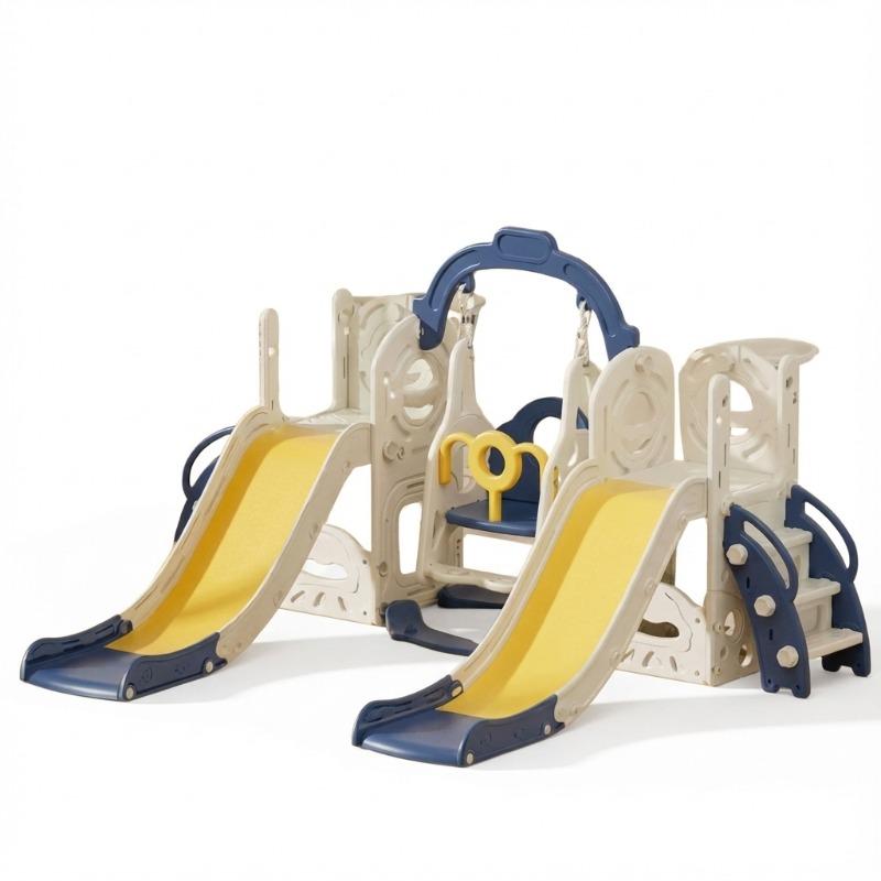 مجموعة أرجوحة للأطفال 4 في 1 مع زحلاقتين من أوربيك
