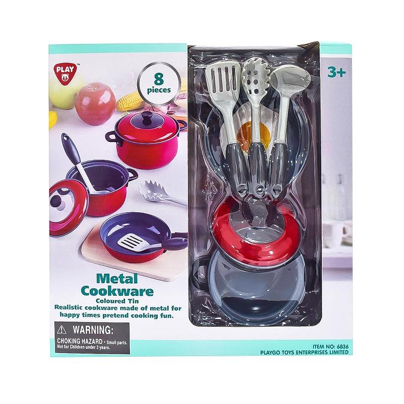 PlayGo - Metal Cookware 8 Pcs