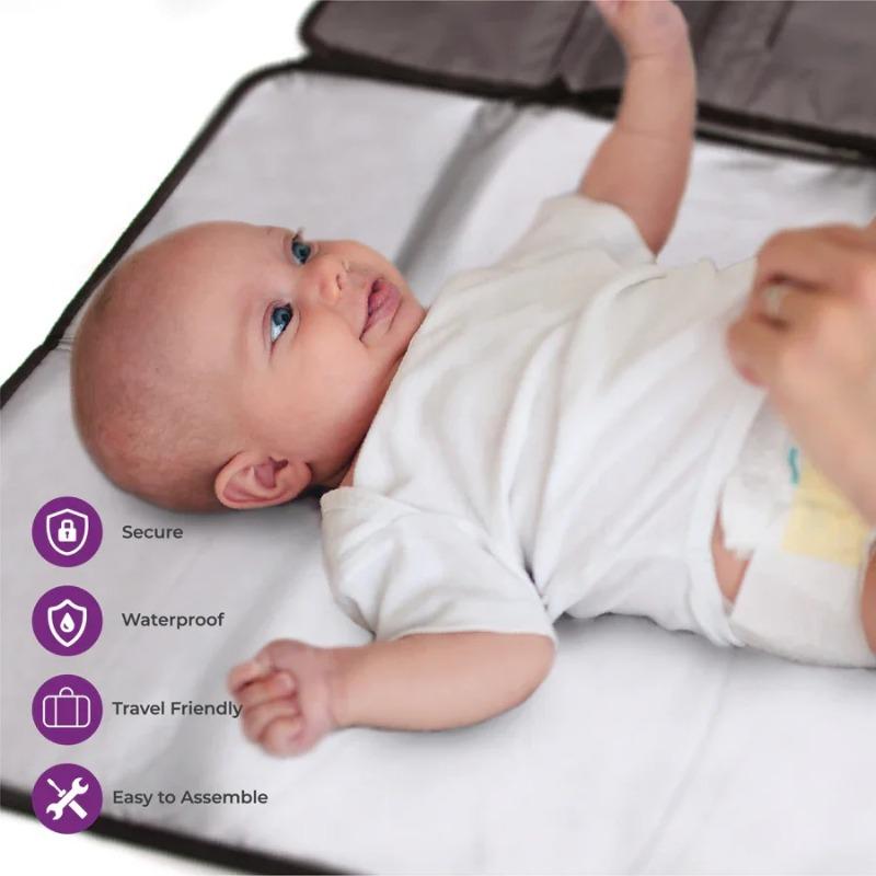 Moon Portable Diaper Changing Station Waterproof Foldable Baby