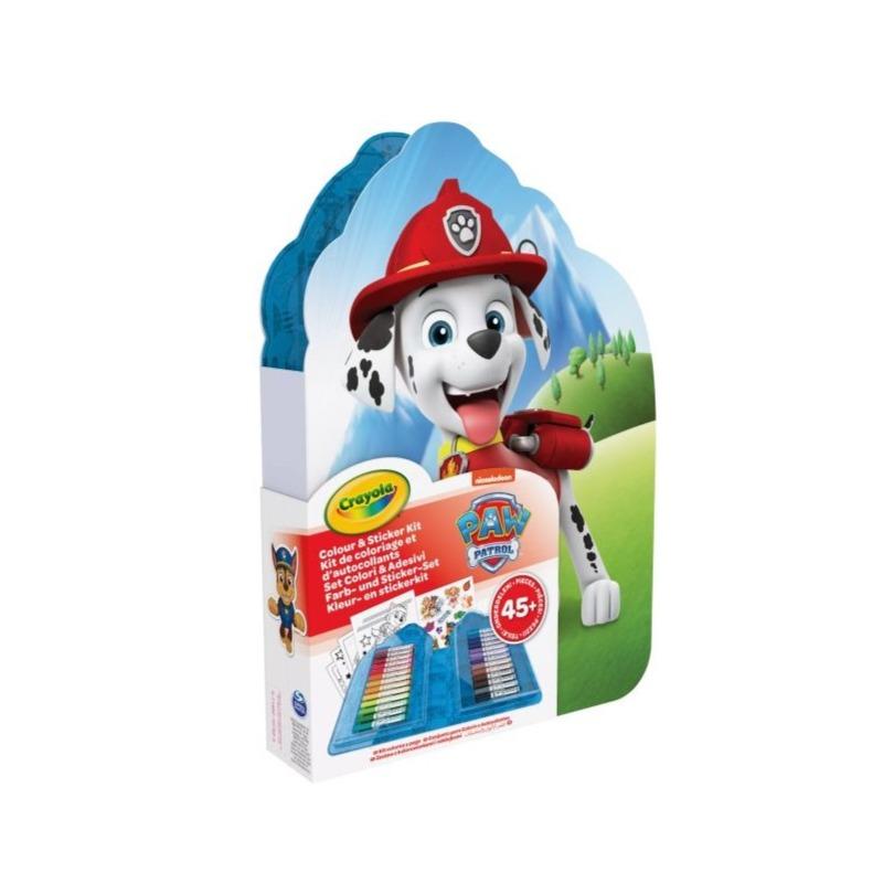 Crayola Case with Colours And Stickers Paw Petrol - 45 Pcs