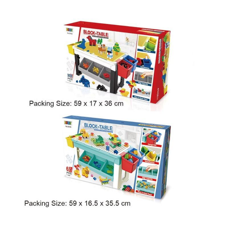 كيكيبي طاولة مكعبات البناء 300 قطعة