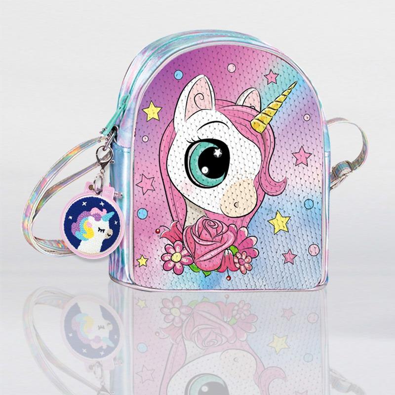 فاشون مي - مجموعة تلوين الحقيبة الخاصة بك بتصميم يونيكورن