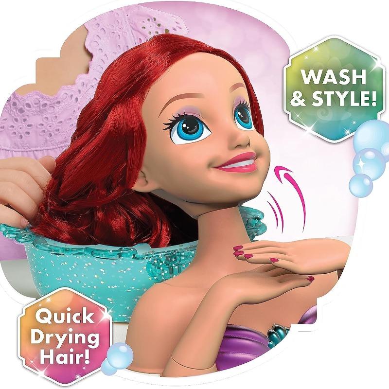 Disney Princess Shimmer Spa Ariel Hair Styling Set 20 Piece
