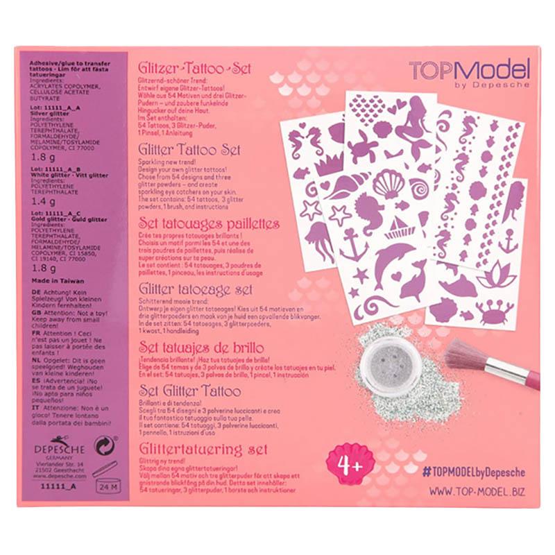 TopModel Fantasy Model Glitter Tattoo Set Mermaid