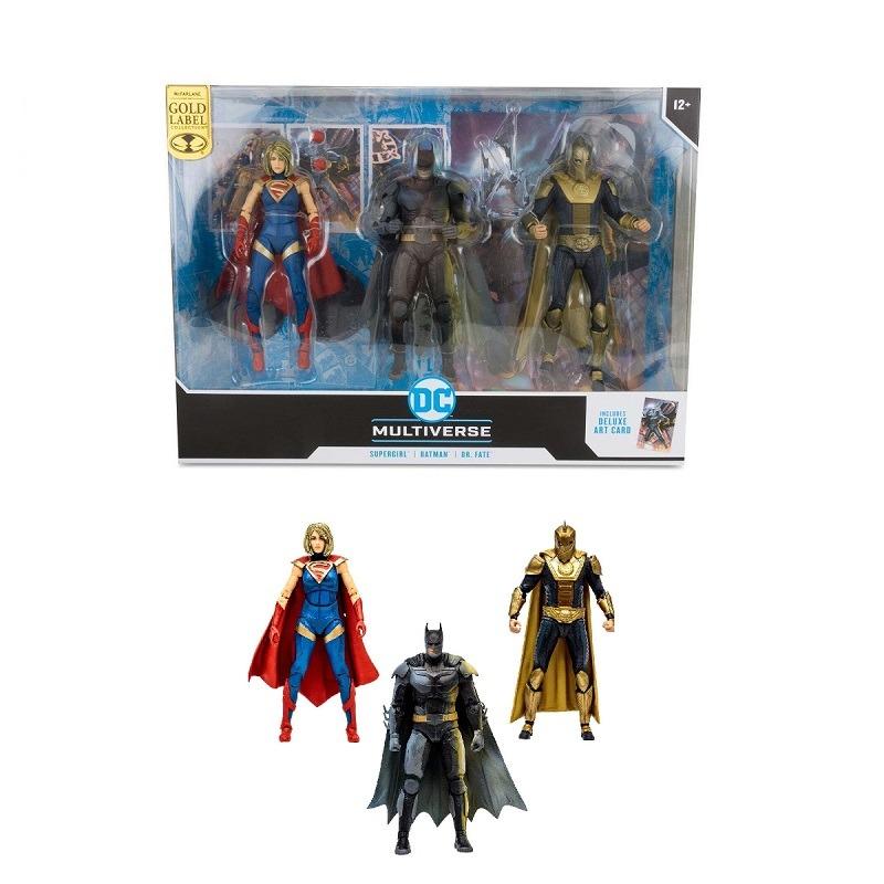 DC Multiverse Injustice2 - Batman, Dr Fate And Supergirl Action Figure Set