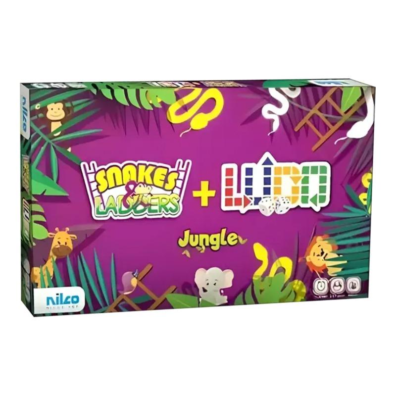 Nilco Ludo with Snakes and Ladders Jungle Game