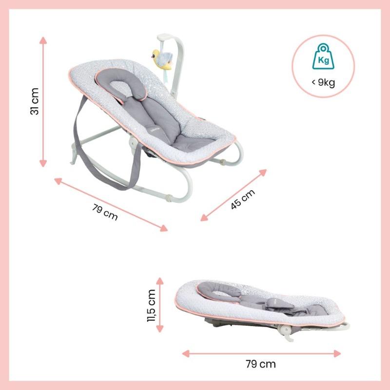 Babymoov Graphik Bouncer Rocker Recining and Cosy Seat