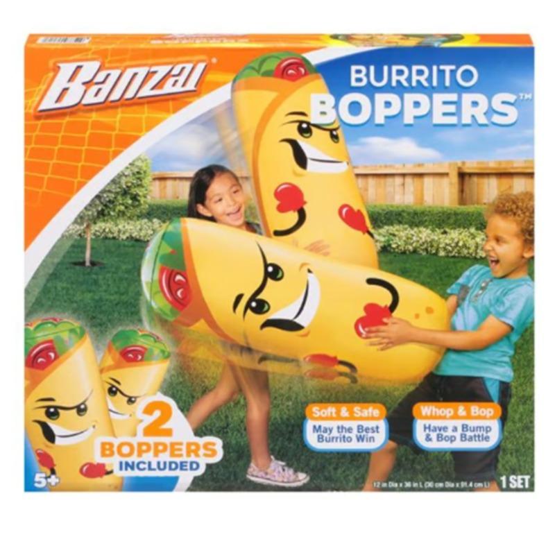 Banzai Burrito Poppers Inflatable Toy 2-Pack