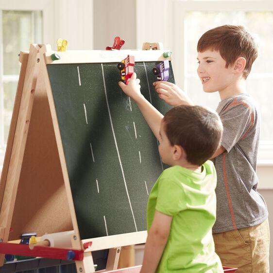 Melissa And Doug Deluxe Wooden Standing Art Easel