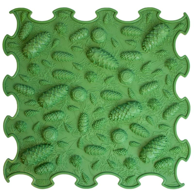 Ortoto Puzzle Mat Pinecones Soft - Midnight Green