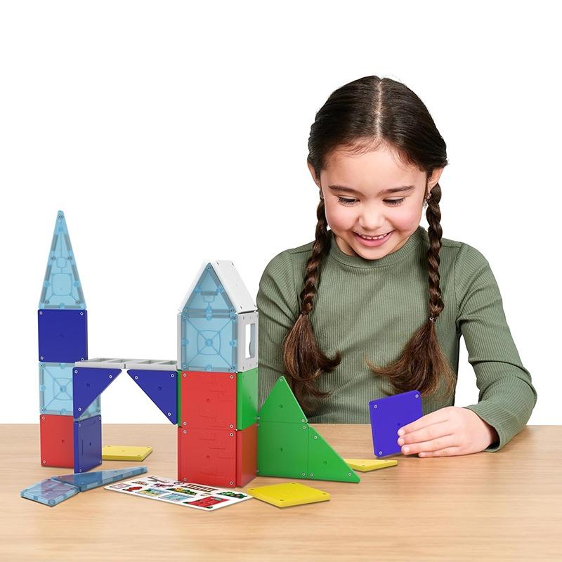 تايل تاون - مجموعة كتل البناء المغناطيسية 30 قطعة