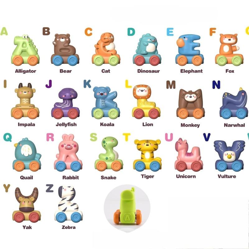 سيارات الحروف الأبجدية بحجم صغير من الفينيل