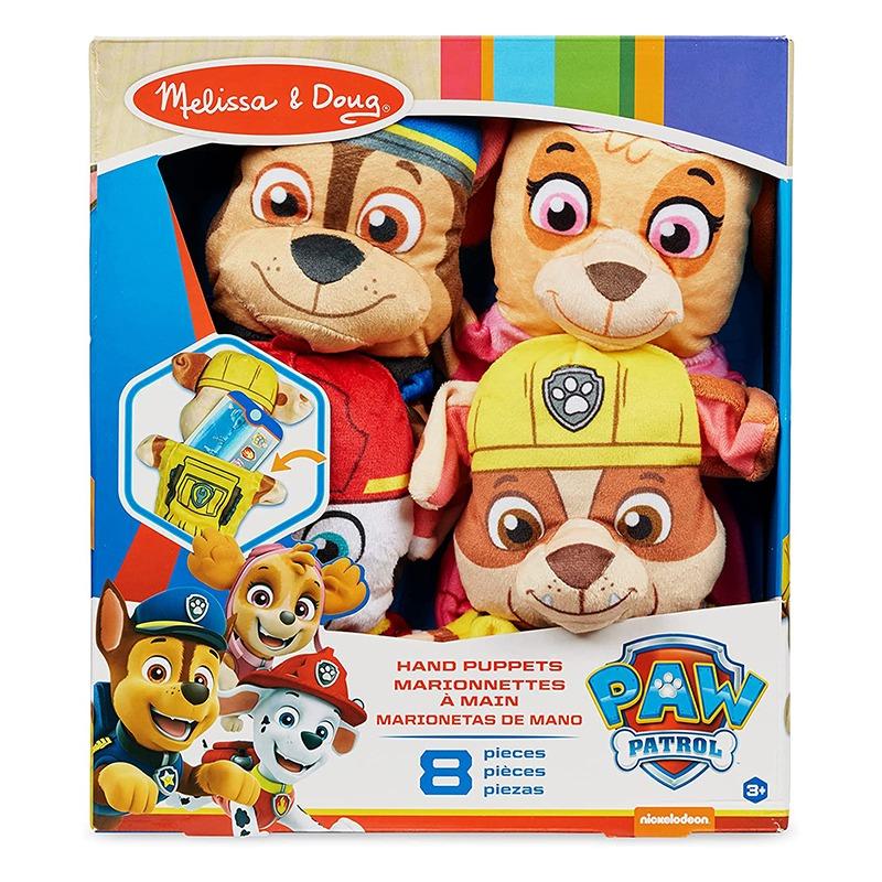 Melissa and Doug Paw Patrol Hand Puppets 4 Puppets 4 Cards