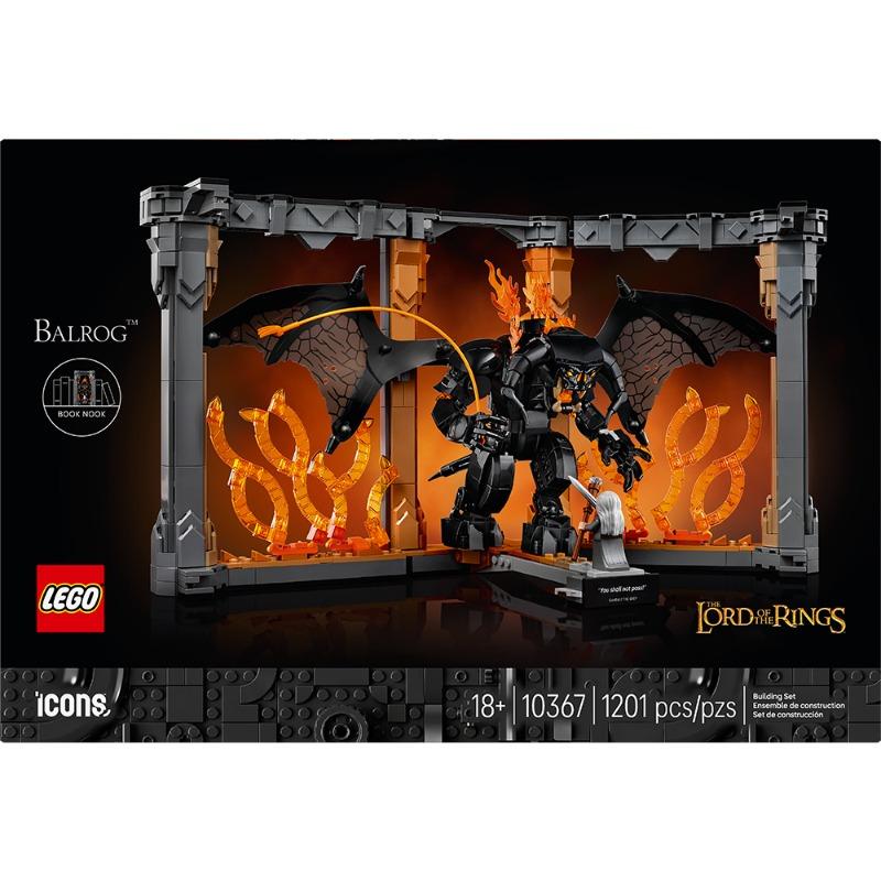 LEGO® Icons The Lord of the Rings: Balrog™ Book Nook (10367) – Gandalf’s Epic Showdown