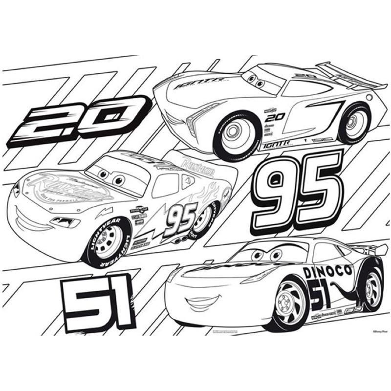 ليسياني - بازل سيارات ديزني على الوجهين 60 قطعة